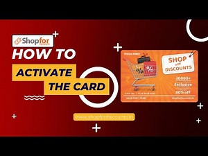 How to Activate | Shop For Discounts | Money Saving Shopping Discount Card