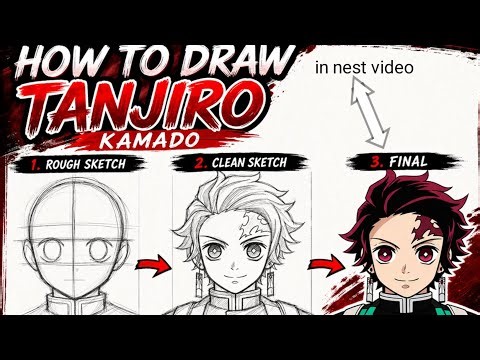 How to draw tanjiro commando from demon slayer | only sketch in this video