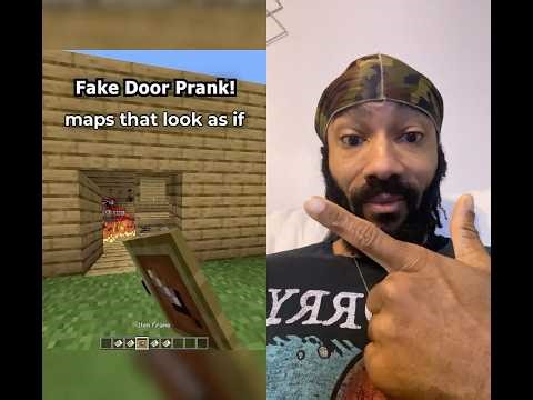 FAKE DOOR PRANK in MINECRAFT 💀 #shorts #shortvideo #shortsfeed #viral #trending #gaming #funny