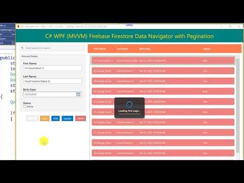 C# WPF MVVM: Firestore CRUD Demo with Repository Pattern
