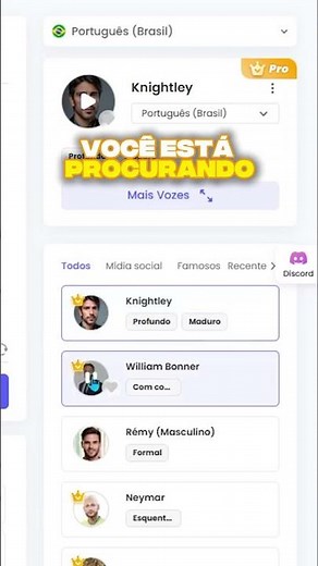 Uma excelente opção pra locução IA :)