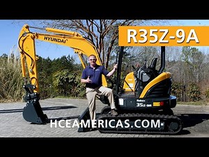 R35Z-9A Hyundai Compact Excavator Operator Features - Walkaround