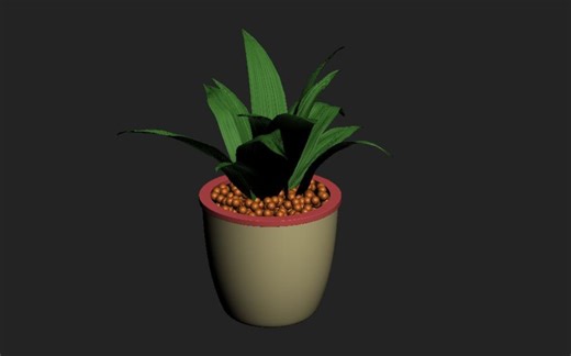 3dmax绿植建模 3dmax植物盆栽模型制作