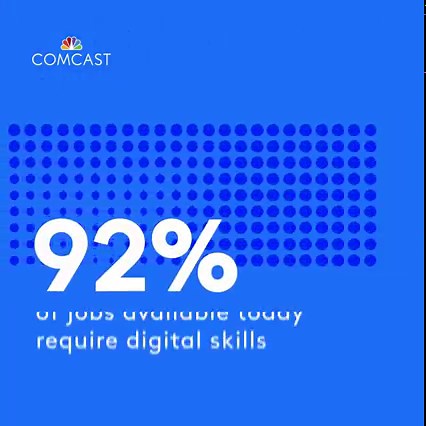 3 comments | Digital skills are in high demand in today’s economy. Our partners at the National Skills Coalition released a report with the Federal Reserve Bank of Atlanta stating that 92% of jobs available today require digital skills – yet nearly one-third of US workers don’t have them. Check out more findings from the report and the steps we’re taking to close the digital skills divide. https://comca.st/40RN6I9 | Comcast | Facebook