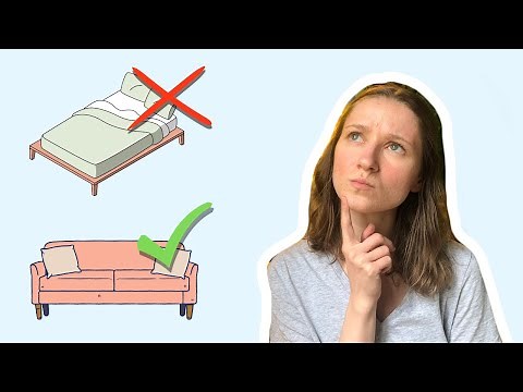 Why is it EASIER to sleep on a couch than on a bed? (and how to change that)