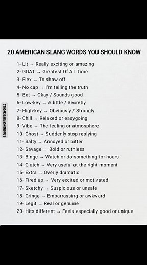 20 American Slang Words You Should Know! 🇺🇸😎