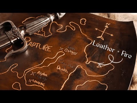 Making a Dark Fantasy Map | Leather Pyrography