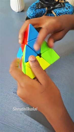 solving pyramid rubic cube 😃 ✔️ 👍