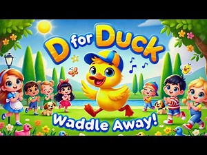 D for Duck - Waddle Away! 🦆🎶 | Kids Learning Fun! #KidsSongs #ABCSong #NurseryRhymes #ducksong