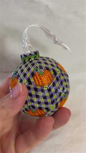 The Plaid Pumpkins Ornament! 🎃 #diyhalloween #happyhalloween #halloweencraft #diy #tutorial