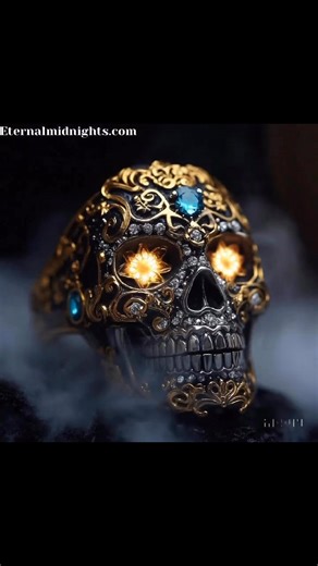 a beautiful skull themed ring | Eternal Midnight