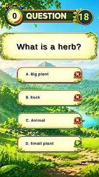 Trees, Shrubs, Herbs & Climbers 🌳🌿 Types of Plants Quiz | KidsLearnTV