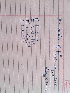 Determine the domain of the functionf(x)= \frac{\log((x 1)(x-... | Filo