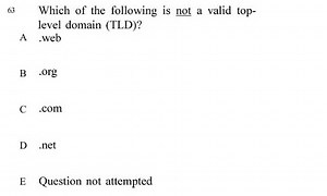 63 Which of the following is not a valid toplevel domain (TLD)?... | Filo