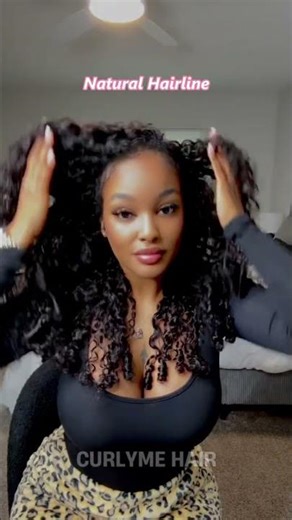 Beginner friendly half wig 😍🤩🤌🏽10/10 💗#curlymehair #wigs #hair #halfwig #fypシ #curlyqueen #fyp