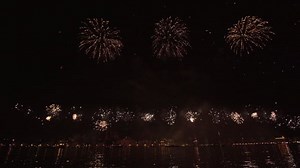 Fireworks, Celebration, Night. Free Stock Video