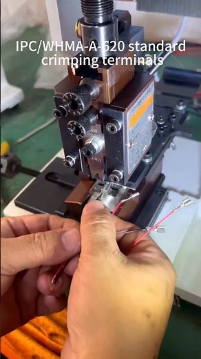 Hooha Harness, carry out IPC/WHMA-A-620 standard crimping terminals.