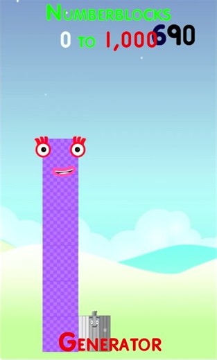 Numberblocks Generator countdown from 1000 to 0 | Numberblocks Countdown