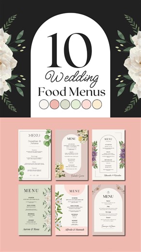 Elegant Wedding Food Menus to Impress Guests