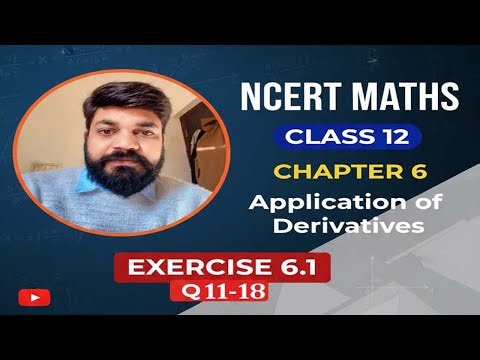 CLASS 12TH EXERCISE 6.1