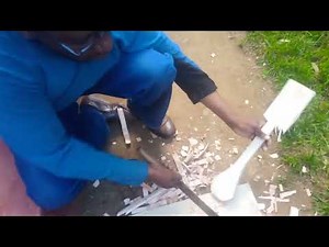 MAKING A WOODEN COOKING STICK part 1 (MWIKO).
