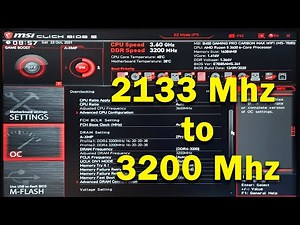 How to change RAM Speed from Bios | Enable XMP (MSI Motherboard & Corsair RAM)