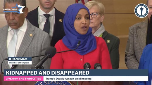 This was never about law enforcement - it's always been about political retribution. Trump and his immigration enforcement will not get away with their unlawful attacks on our state. The Constitution is on our side, and we will fight to defend it with everything we've got. | Rep. Ilhan Omar