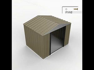 6x8 outdoor storage shed assembly video