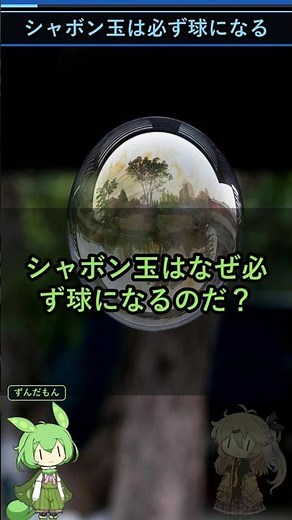 シャボン玉はなぜ必ず球になるのか驚きの構造の話＃科学＃ゆっくり解説＃雑学 #shorts