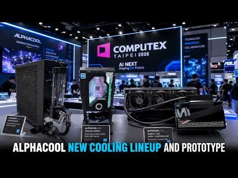 Alphacool Xbox Series X/S Prototype Cooler, Core GPU AIO Coolers And Prototype AIO Cooler Showcased