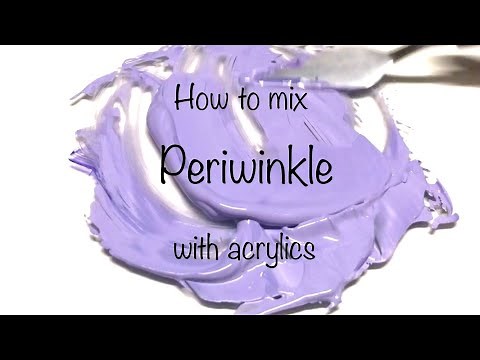 How To Make Periwinkle Color | Acrylics | Color Mixing #6