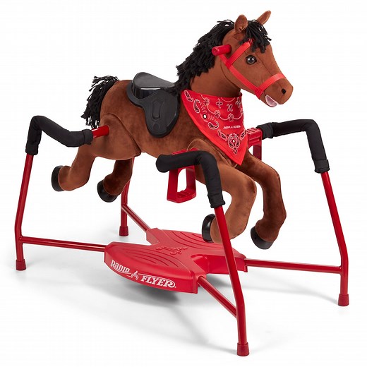 Chestnut: Plush Spring Rocking Horse Toy for Toddlers | Radio Flyer