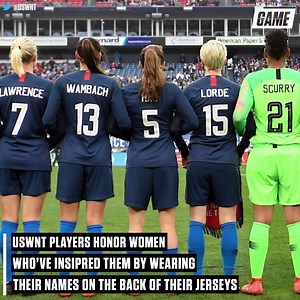 986K views · 7.4K reactions | Beyoncé. RBG. Serena. Abby. U.S. Soccer's WNT honored the iconic women who inspired them by wearing their names on their jerseys. ❤️ #WomensHistoryMonth | FOX Soccer | Facebook