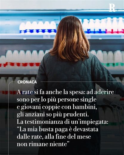 A rate anche la spesa: "Single e giovani coppie non ce la fanno più"