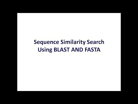 Sequence similarity search using BLAST and FAST