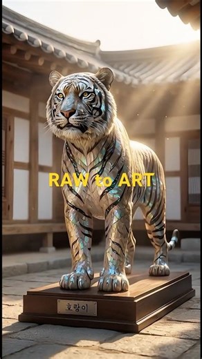 PEARL ART of Tiger (Mother of pearl)