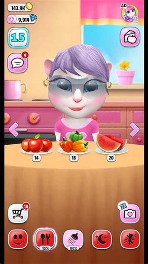 My Talking Angela Eating Food❤️ #trending #viral #youtube #games #youtubeshorts #fyp