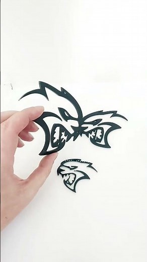 Custom Hellcat Emblem Set – Dodge, Jeep, Chrysler | Fender & Trunk Acrylic Badge