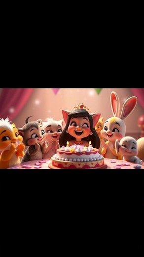 Birthday cat#cartoon Story #catvideos #shortvideo