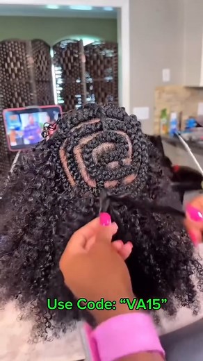 14K views · 98 reactions | POV: Kinky Coily Crochet Braids Human...