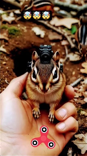 Mounted Micro Camera on a Chipmunk — Real Underground Burrow POV Exploration #shorts