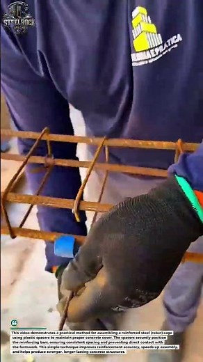 Fast Rebar Cage Assembly with Plastic Spacers | Smarter Reinforcement Technique