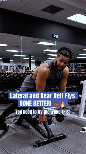 Lateral and Rear Delt Flys done BETTER!💪🏾🔥 #shoulderworkout #gym #workout #fitness #fitnesstips