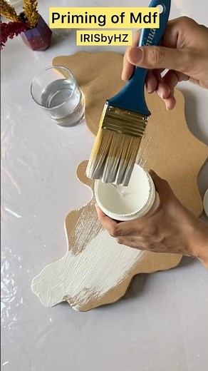 How to Prime MDF Board Like a Pro| Perfect Base for Resin & Painting| MDF Preparation Tips🔥 #shorts