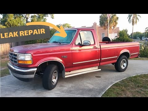 Repairing 92-96 Ford F150 Windshield Leak on Our Truck!
