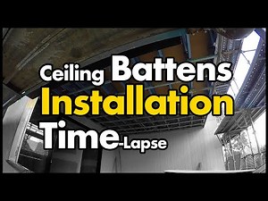 Ceiling Battens Installation Time-Lapse