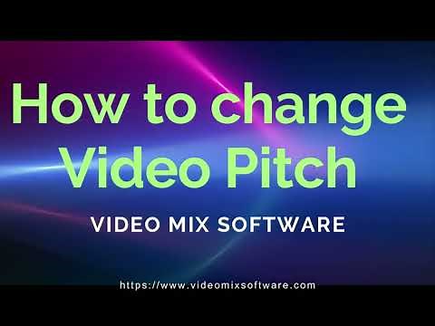 How to Transpose Video Pitch - Video Pitch Changer