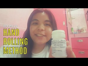 Make your own pills using hand rolling method