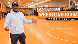 1.9K views · 60 reactions | The 7,000 square-foot facility includes three full-size mats, cardio exercise room, lounge area with massage chair, and newly upgraded locker room for the 2021 season. Tour Campbell's Wrestling facility with Coach Thomas. | Campbell Wrestling | Facebook