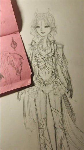 1 year difference..btw, vidyadhara oc remake since I am really bored. #hsr #traditionalart